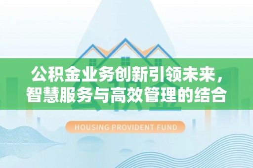 沙湾公积金业务创新引领未来，智慧服务与高效管理的结合