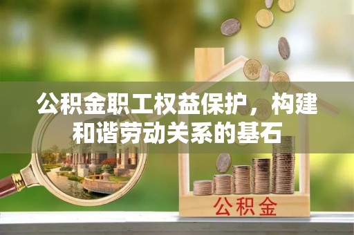 沙湾公积金职工权益保护，构建和谐劳动关系的基石