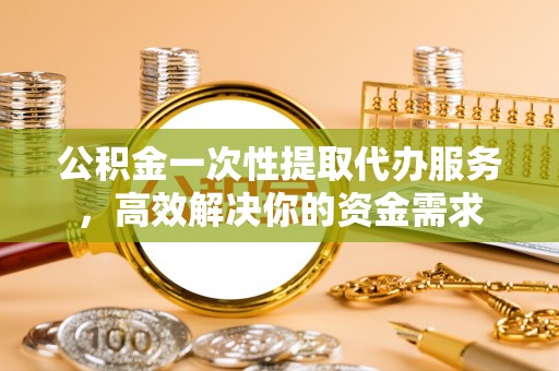 沙湾公积金一次性提取代办服务，高效解决你的资金需求