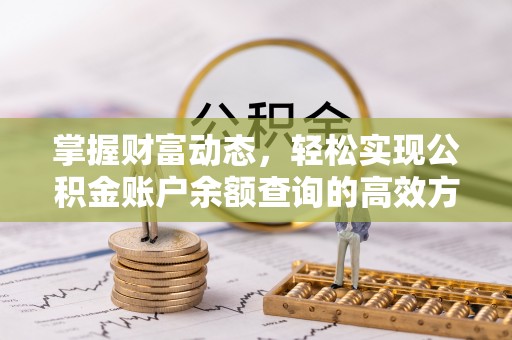 沙湾掌握财富动态，轻松实现公积金账户余额查询的高效方法