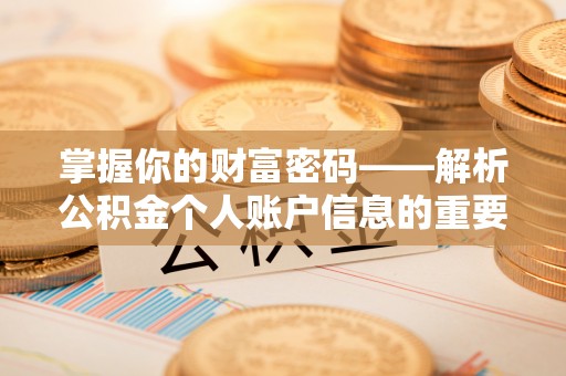 沙湾掌握你的财富密码——解析公积金个人账户信息的重要性
