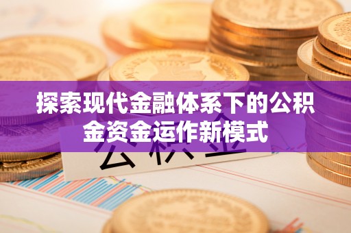 沙湾探索现代金融体系下的公积金资金运作新模式