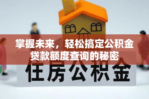 沙湾掌握未来，轻松搞定公积金贷款额度查询的秘密
