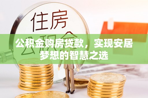 沙湾公积金购房贷款，实现安居梦想的智慧之选