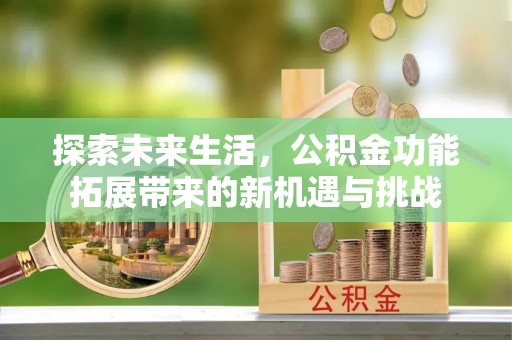 沙湾探索未来生活，公积金功能拓展带来的新机遇与挑战