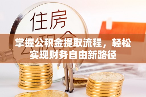 沙湾掌握公积金提取流程，轻松实现财务自由新路径