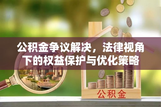 沙湾公积金争议解决，法律视角下的权益保护与优化策略