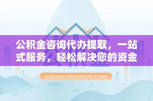 沙湾公积金咨询代办提取，一站式服务，轻松解决您的资金需求