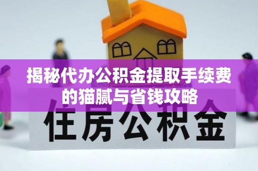 沙湾揭秘代办公积金提取手续费的猫腻与省钱攻略