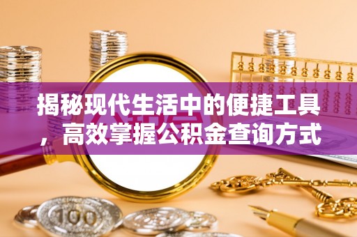 沙湾揭秘现代生活中的便捷工具，高效掌握公积金查询方式