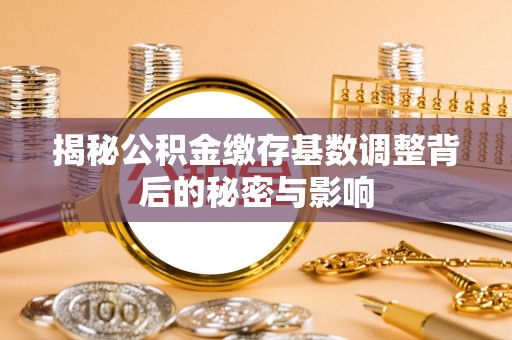 沙湾揭秘公积金缴存基数调整背后的秘密与影响