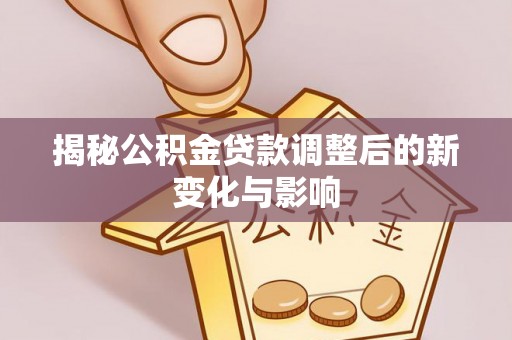 沙湾揭秘公积金贷款调整后的新变化与影响