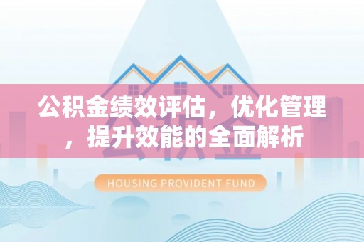 沙湾公积金绩效评估，优化管理，提升效能的全面解析