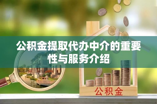 沙湾公积金提取代办中介的重要性与服务介绍
