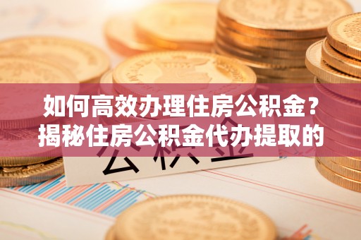 沙湾如何高效办理住房公积金？揭秘住房公积金代办提取的全流程与优势