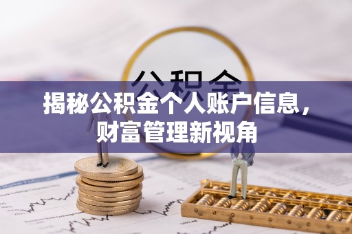 沙湾揭秘公积金个人账户信息，财富管理新视角
